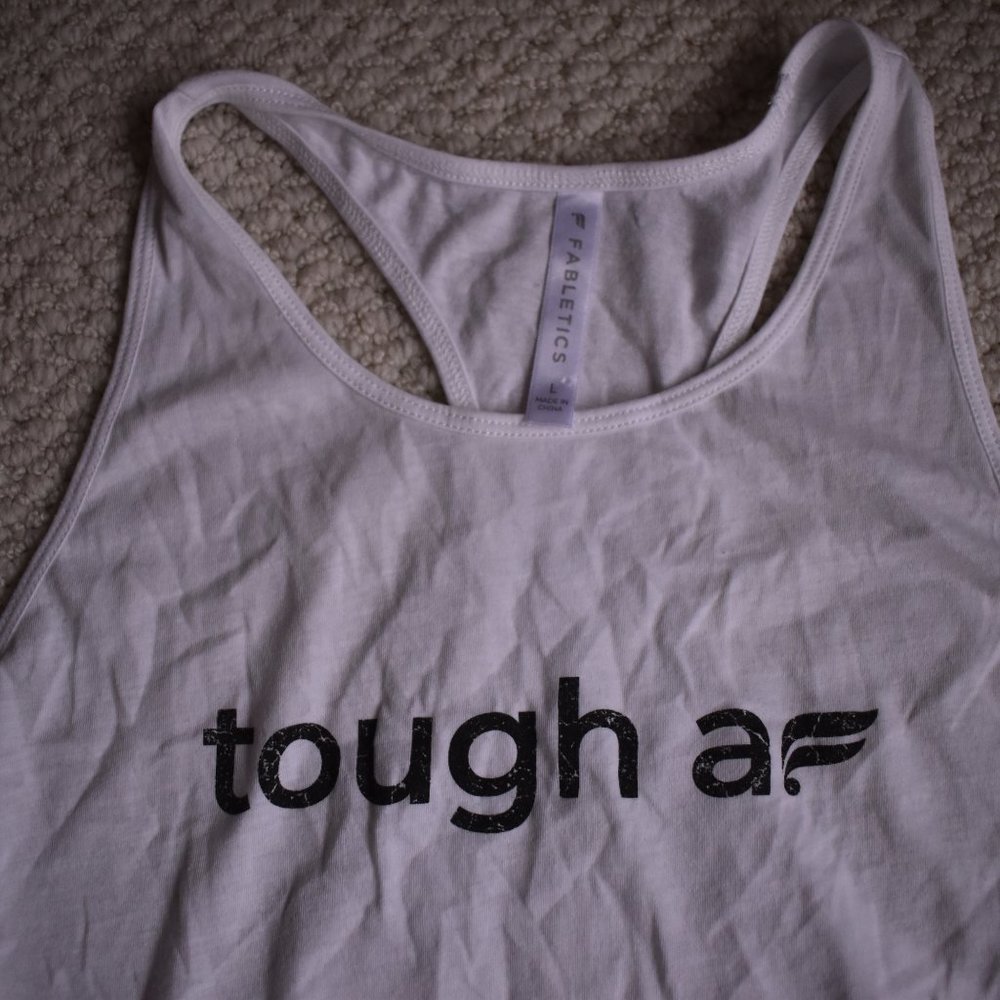 Fabletics Racerback Workout Tank | Size L - Picture 2 of 4
